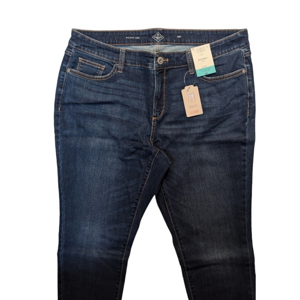 ➕ St John's Bay Skinny Mid Rise Jeans | Size 18W - Picture 2 of 7